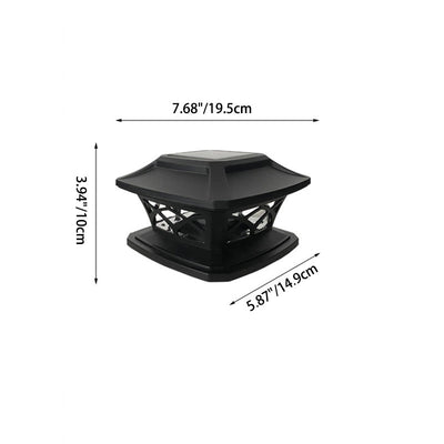 Contemporary Scandinavian Solar Waterproof Square PP LED Outdoor Light For Garden