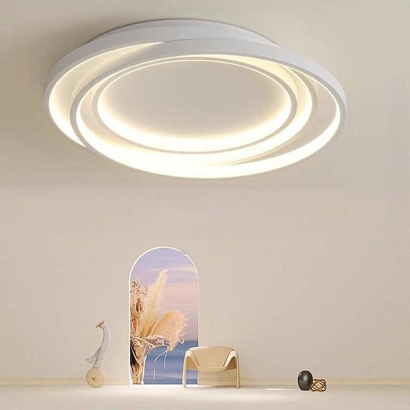 Moderne minimalistische runde Kreis Eisen LED Unterputz Deckenleuchte für Schlafzimmer 