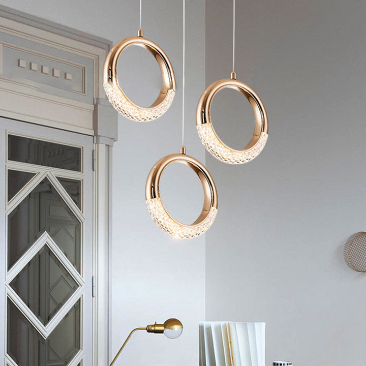 Moderne Acryl Geometrische Kreis 1-Licht LED Pendelleuchte 