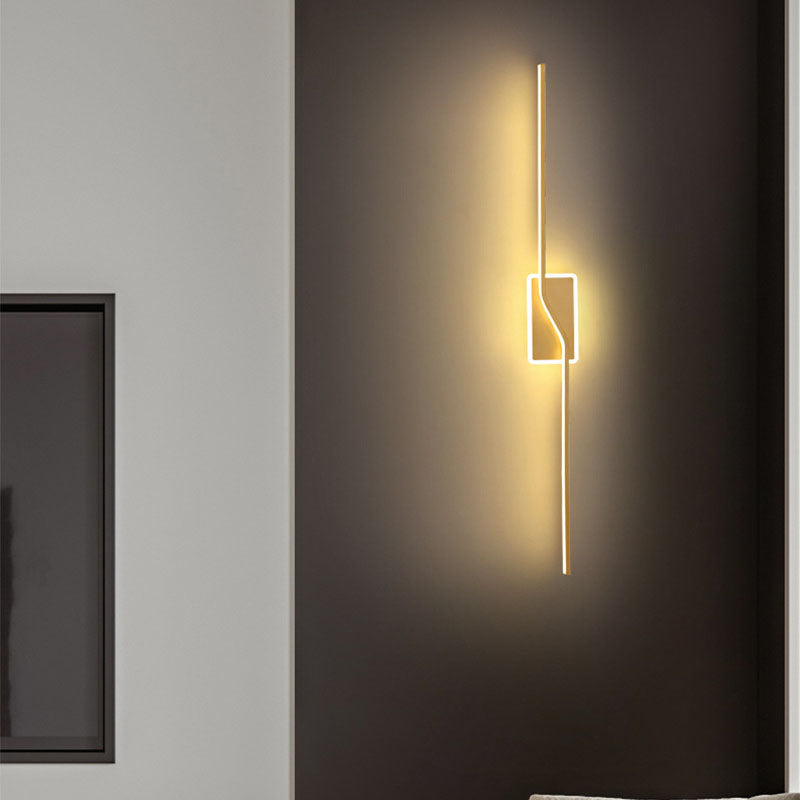Moderne minimalistische Bar Aluminium Silikon Acryl LED Wandleuchte Lampe für Wohnzimmer 