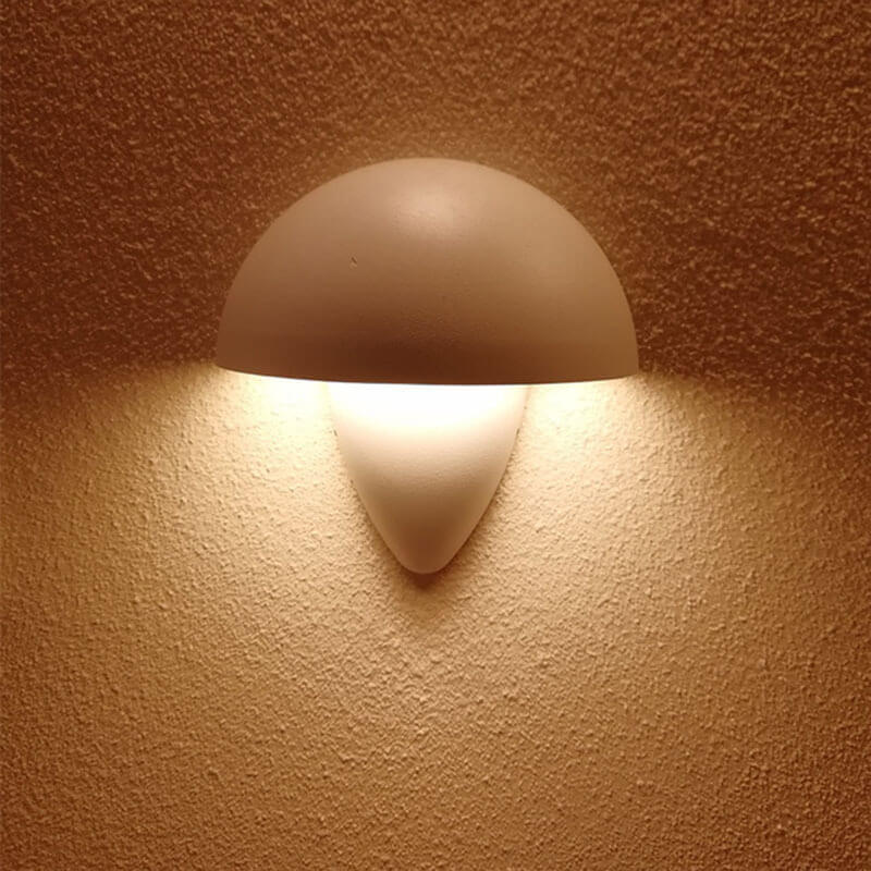 Moderne einfache wasserdichte Aluminium-Pilz-LED-Außenwandleuchte 