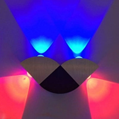 Applique murale LED en aluminium papillon à la simplicité moderne pour le salon 