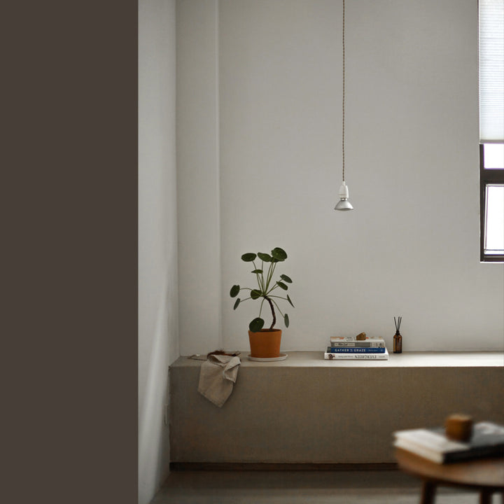 Contemporary Industrial Ceramic Cone 1-Light Pendant Light For Living Room