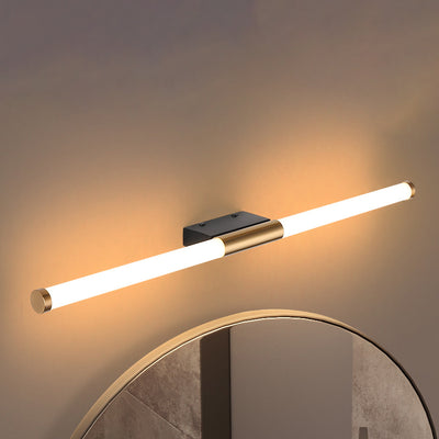 Moderne minimalistische lange Zylinder Rechteck Basis Eisen PC LED Wandleuchte Lampe für Schlafzimmer 
