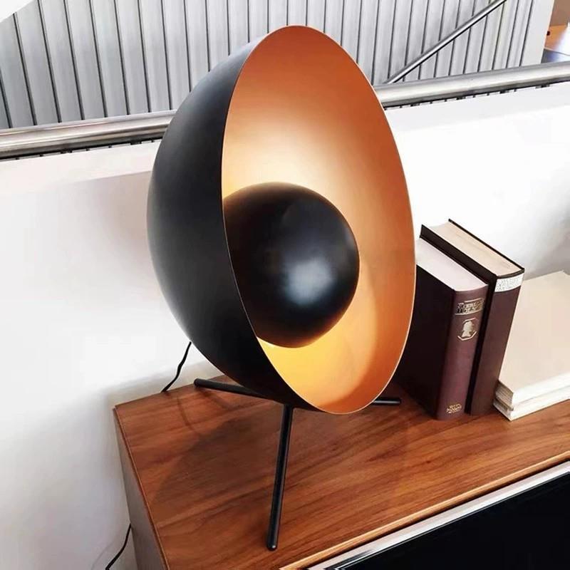 Contemporary Creative Satellite Radar Iron LED Table Lamp For Study