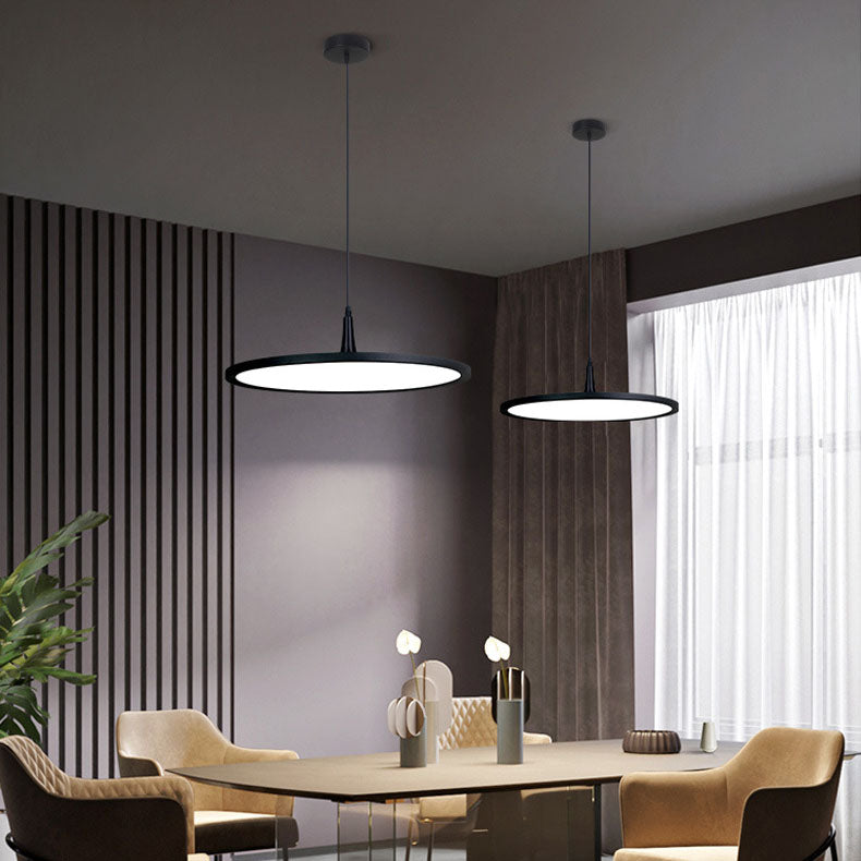 Modern Minimalist Aluminum Round Shape LED Pendant Light For Dining Room