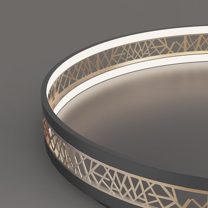 Plafonnier LED au design creux en forme de nid d&