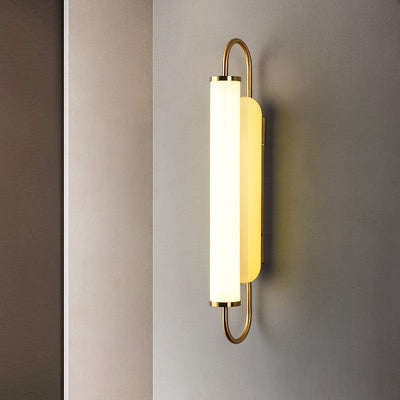 Applique murale LED contemporaine nordique en fer et acrylique en forme de cylindre pour salon 