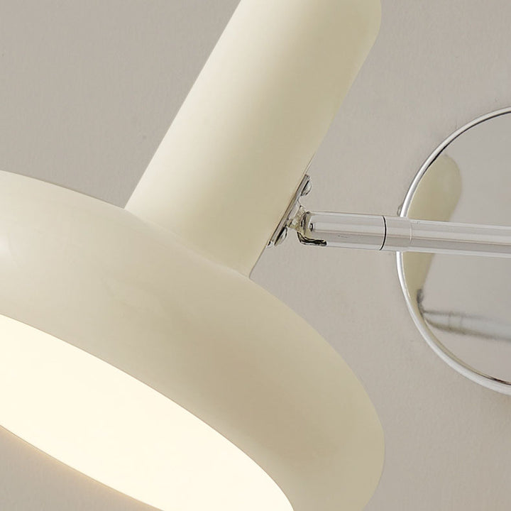 Moderne Einfachheit Schmiedeeisen Disc 1-Licht Wandleuchte Lampe für Wohnzimmer 