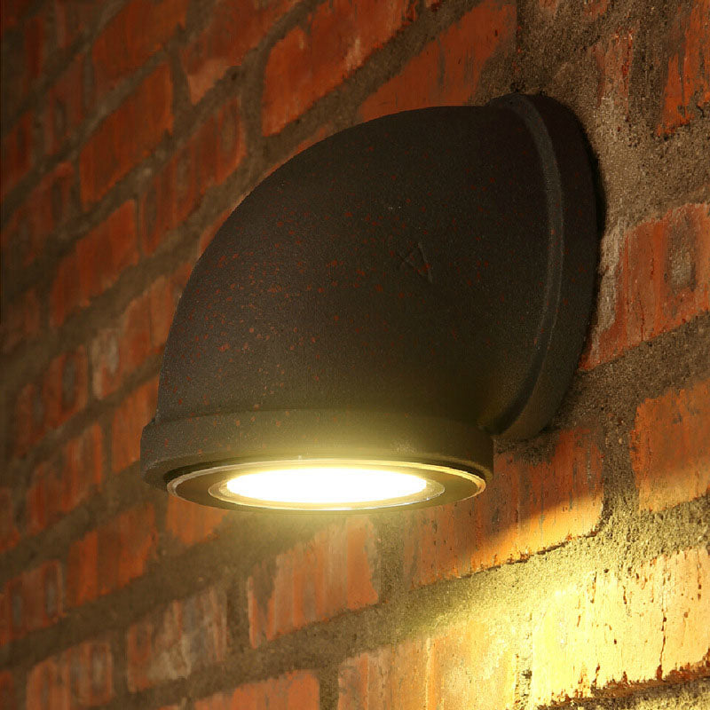 Contemporary Industrial Tubular Iron LED Wall Sconce Lamp For Living Room