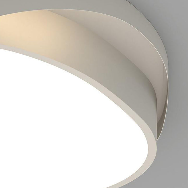 Zeitgenössische Einfachheit Eisen Acryl Runde Schatten LED Unterputz Deckenleuchte Für Schlafzimmer 