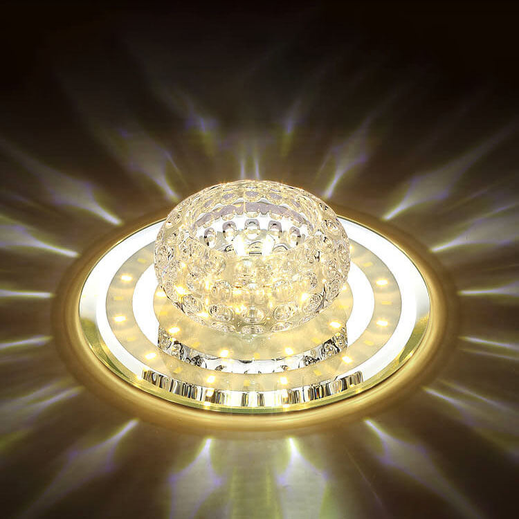 Lustre Pissenlit 9 Lumières LED Cristal Moderne - Lustre Feu D'Artifice Avec Ampoules