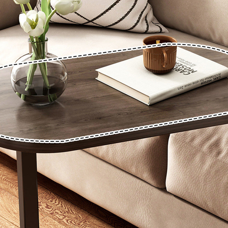 Zeitgenössischer nordischer rechteckiger MDF-Stahl-Couchtisch für das Wohnzimmer 