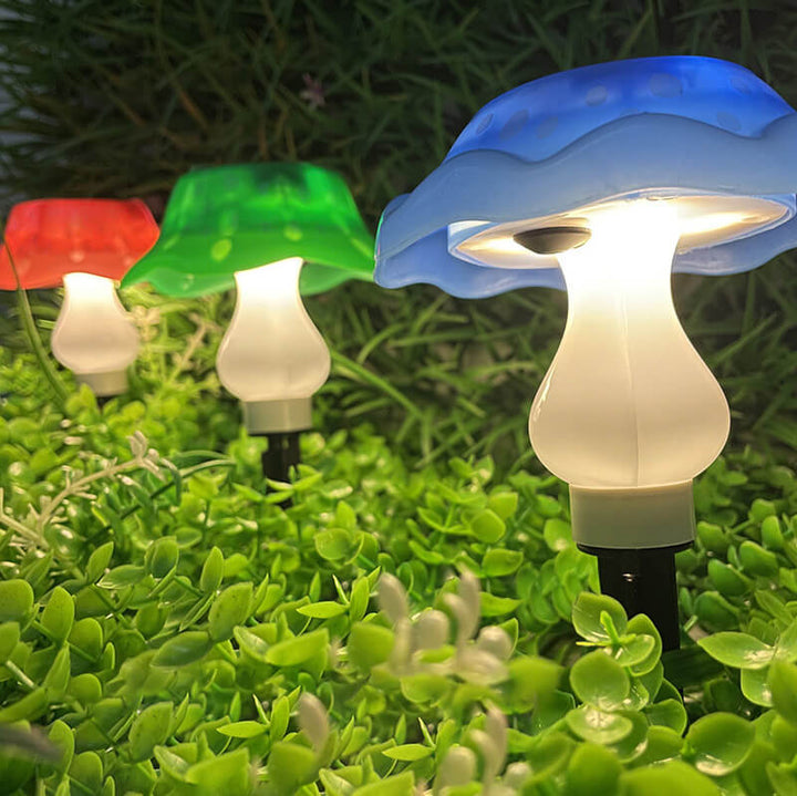 Solar Modern Creative ABS Pilz LED Außenlandschaftslicht 