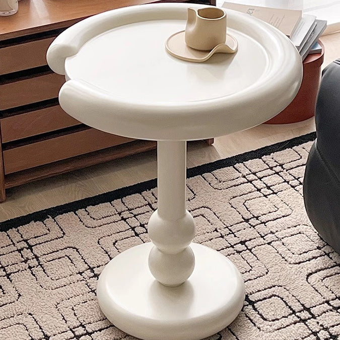 Modern Minimalist Oval Fiberglass Side Table For Living Room