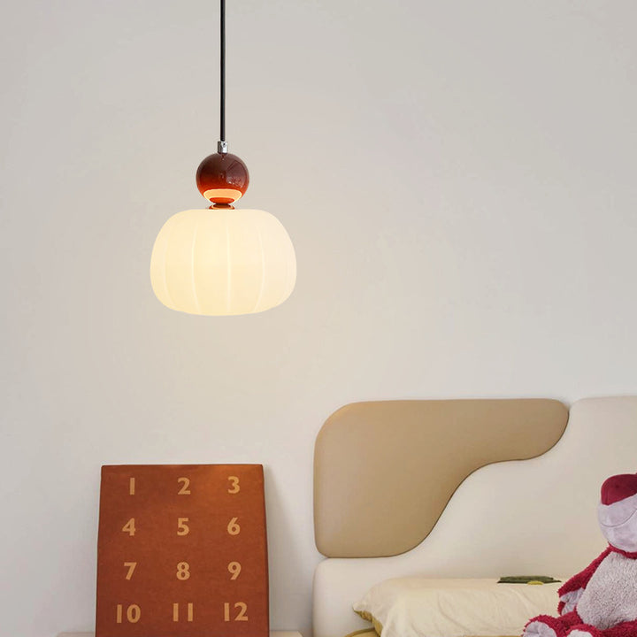 Lampe suspendue moderne minimaliste ronde en fer et acrylique avec 1 lumière pour salon 