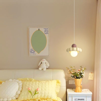 Moderno Minimalista Disco Esfera Aluminio Resina PE 1/3 Luz Colgante Para Dormitorio 