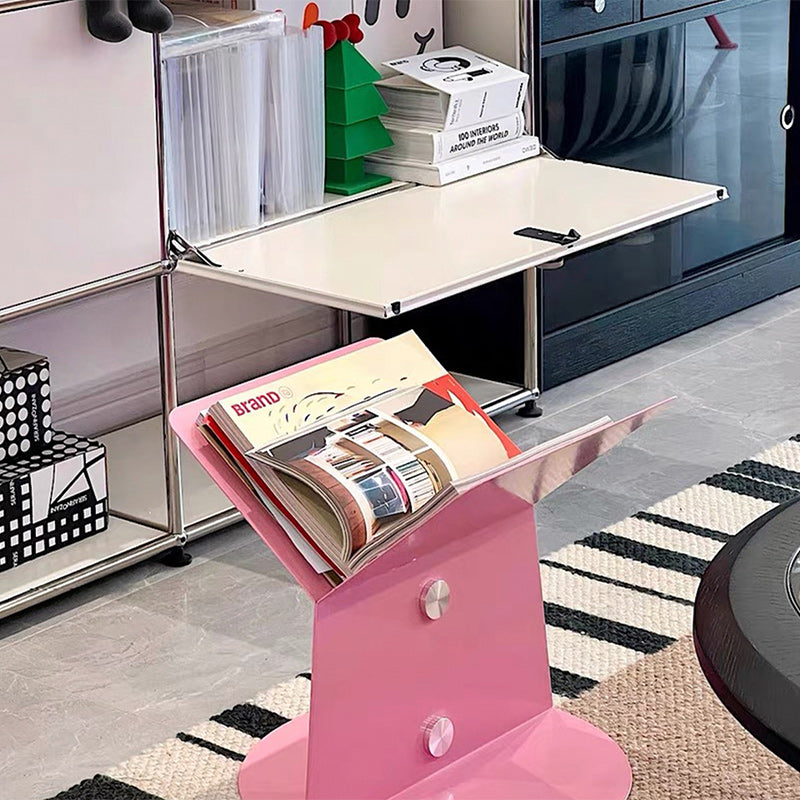 Zeitgenössischer kreativer runder quadratischer Metall-Beistelltisch 1-stufig für Wohnzimmer 