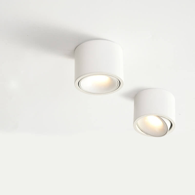 Moderner minimalistischer runder Strahler, verstellbare LED-Deckenleuchte 