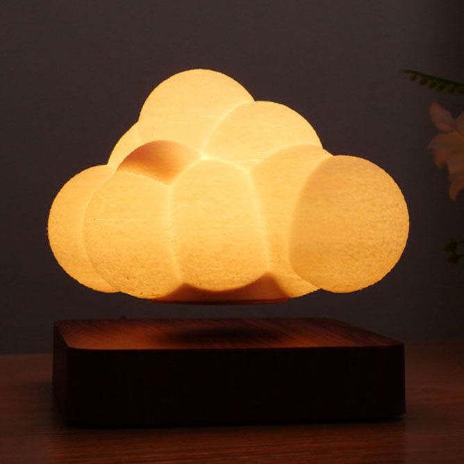 モダンクリエイティブプラスチックマグレブクラウドLEDテーブルランプ 
