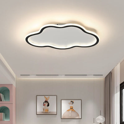 Luz de techo LED empotrada de hierro acrílico nublado minimalista moderno para dormitorio 
