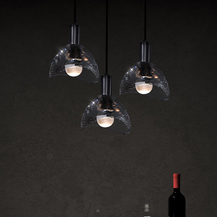 Lustre contemporain de luxe éblouissant en cristal et laiton à 1 lumière pour salon 