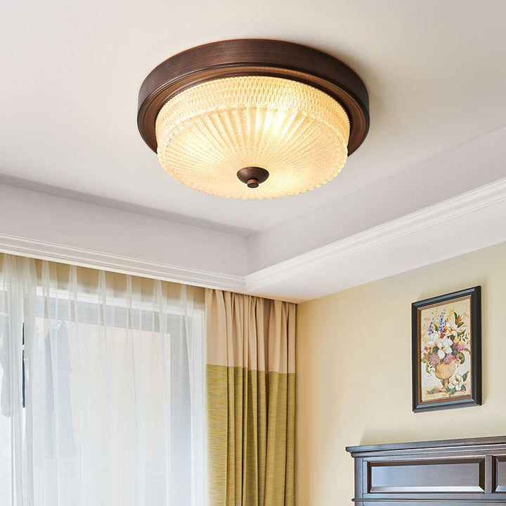 Luz de techo empotrada de 3 luces de vidrio esmerilado de simplicidad contemporánea para dormitorio 