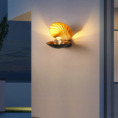 Outdoor Waterproof Creative Shell Aluminum LED Wall Sconce Lamp