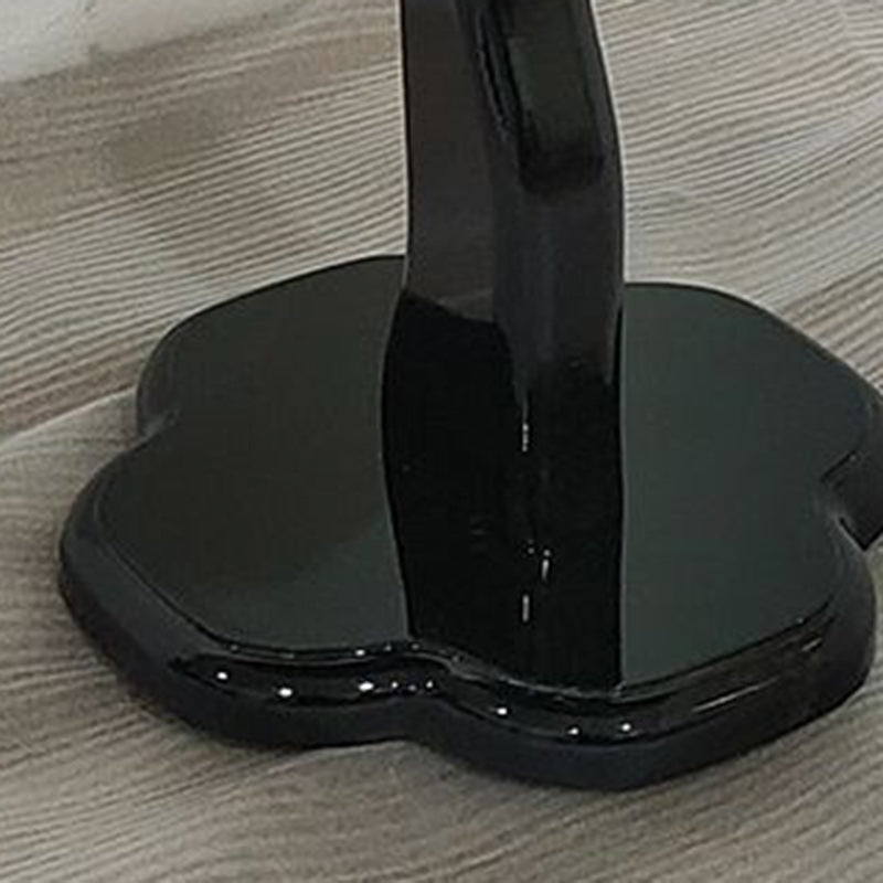 Zeitgenössischer skandinavischer Blütenblätter-Glas-Edelstahl-Beistelltisch 1-Ebene für das Wohnzimmer 