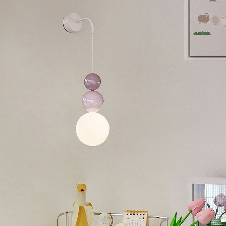 Moderne minimalistische Multi Orb Eisen Kunststoff 1-Licht Wandleuchte Lampe für Schlafzimmer 