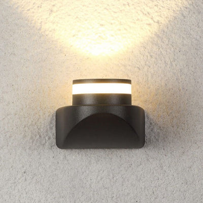 Aplique de pared con foco LED impermeable para exteriores industrial europeo 