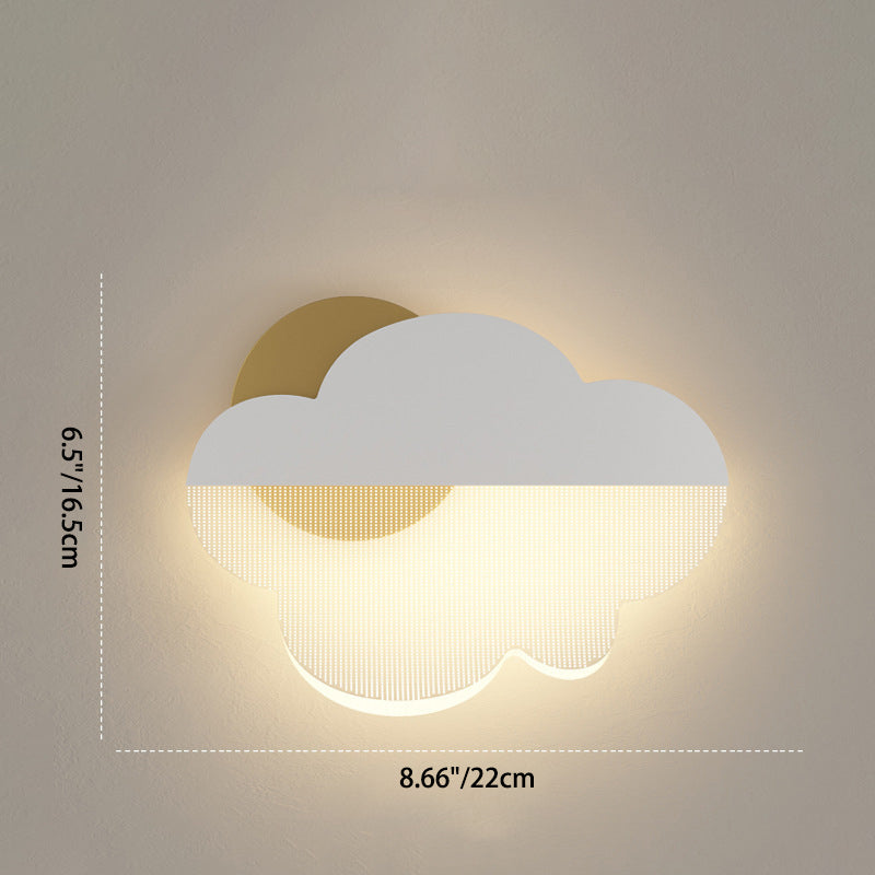 Moderne Art Deco Eisen Acryl Wolke LED Wand Leuchte Lampe Für Schlafzimmer 