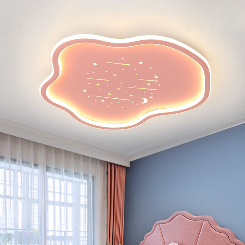 Plafonnier LED en silicone avec nuage créatif contemporain pour chambre d&