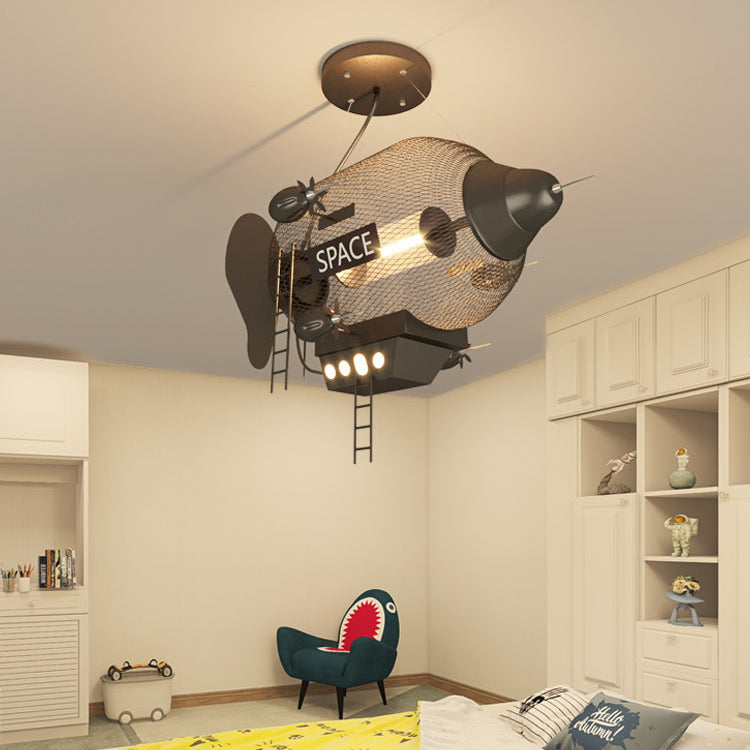 Lustre LED suspendu en fer, verre et PVC de style Art Déco moderne pour chambre à coucher 