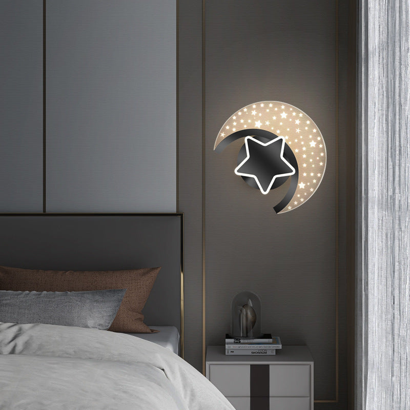 Applique murale LED en acrylique, aluminium et fer en forme d&