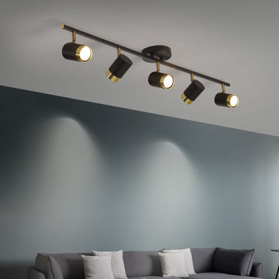 Moderne kreative Acryl-Track-Spotlight LED-Deckenleuchte mit halb bündigem Einbau 