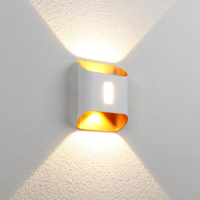 Applique Murale Étanche en Aluminium LED Carré Géométrique de Simplicité Moderne Pour Jardin 