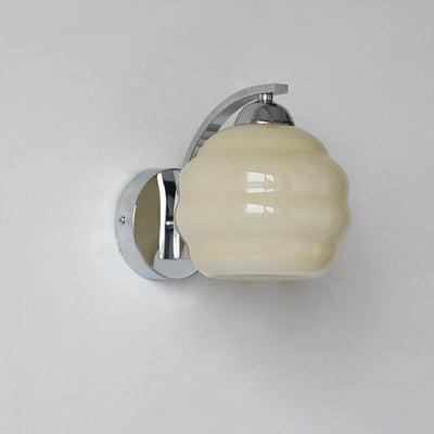 Modern Simplicity Iron Glass Round Ball 1-Light Wall Sconce Lamp For Hallway
