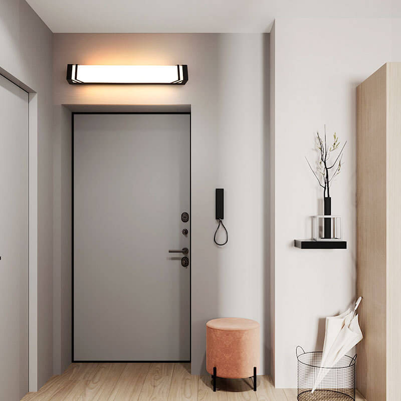 Industrial Waterproof Square LED Outdoor Sensor Wall Sconce Lamp