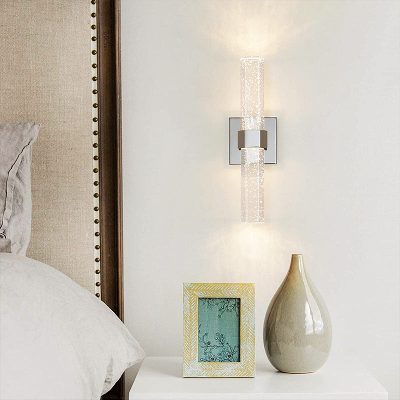 Moderne Luxus Hardware Kristall Streifen Spalte LED Wand Leuchte Lampe Für Nacht 