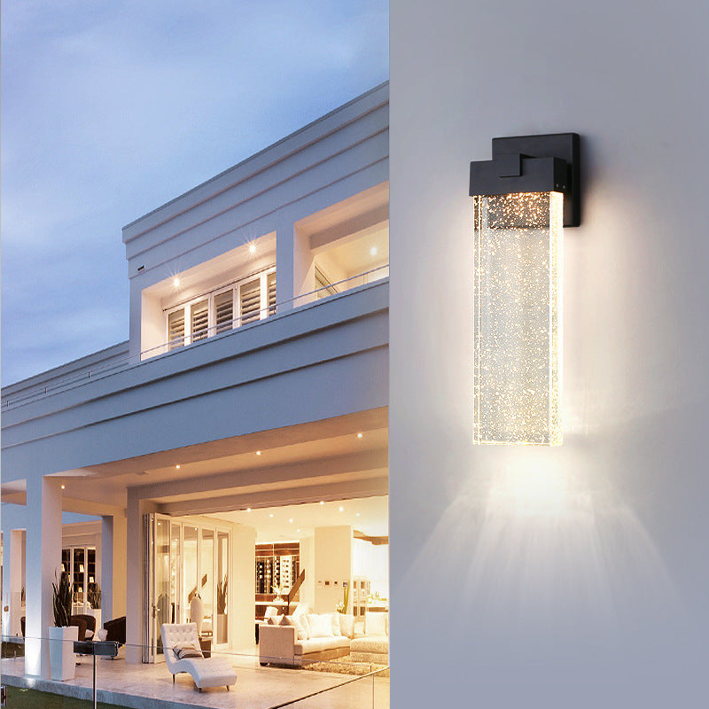 Applique Murale LED Rectangulaire en Cristal d&