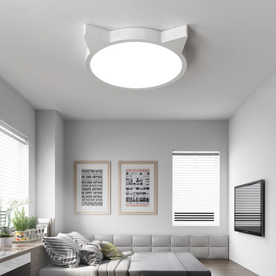 تصميم نورديك ماكرون قطة LED للأطفال ضوء سقف مثبت 