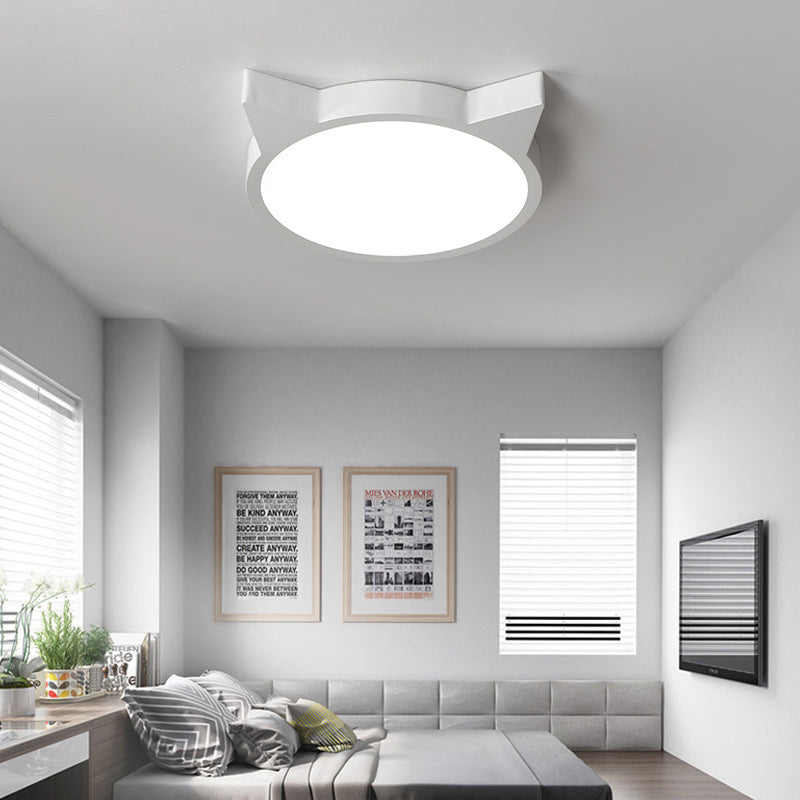 تصميم نورديك ماكرون قطة LED للأطفال ضوء سقف مثبت 