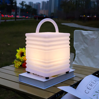 أضواء LED خارجية محمولة للمخيم مقاومة للماء مربعة زخرفية 