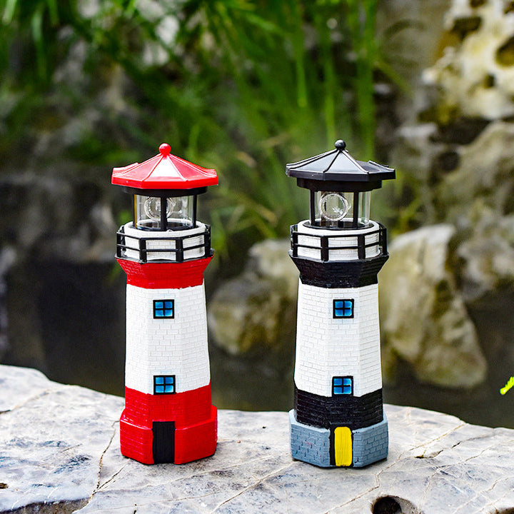 Lumière extérieure LED en résine étanche pour phare solaire créatif contemporain pour jardin 