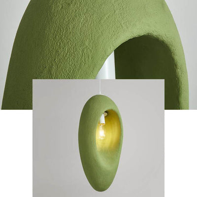 Contemporary Creative Avocado High-Density Polystyrene 1-Light Pendant Light For Bedroom