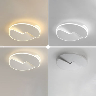 Moderne unbedeutende runde Acryl-Deckenleuchte mit Eisen-Schatten LED für Schlafzimmer 