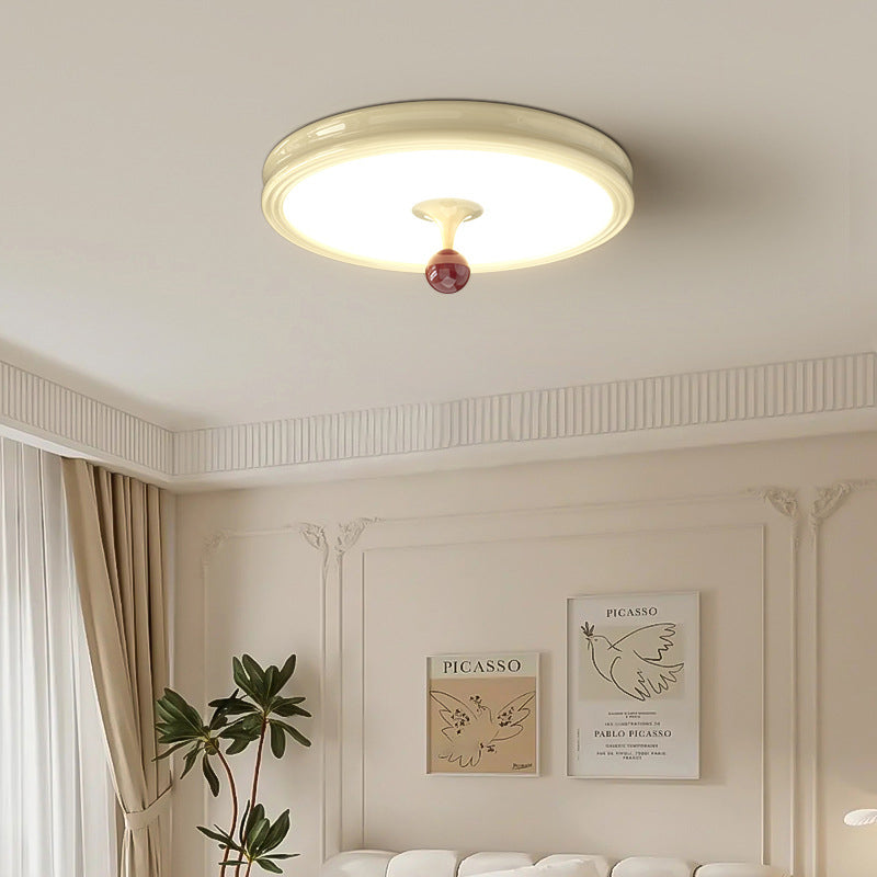 Moderne minimalistische runde Kuppel Eisen Acryl LED Unterputz Deckenleuchte für Wohnzimmer 