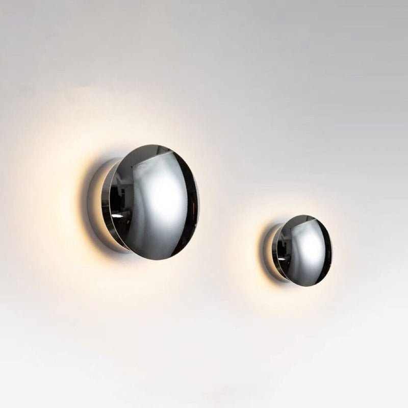 Modern Minimalist Spherical Electroplated Aluminum LED Wall Sconce Lamp