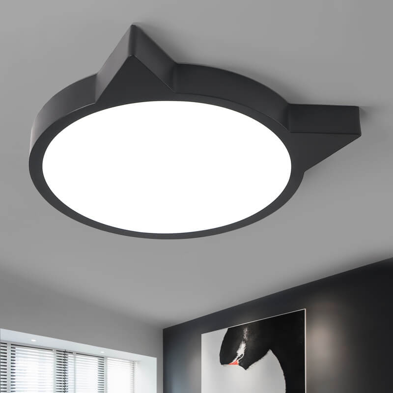تصميم نورديك ماكرون قطة LED للأطفال ضوء سقف مثبت 